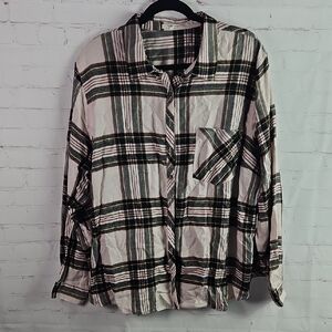 Maurices Plaid Button-Up Shirt (3) 24/26